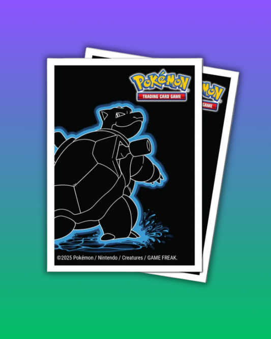 Protège-cartes Ultra Pro APEX (105) Standard Size – Tortank / Blastoise (Neon Kanto Pokémon Officiel)