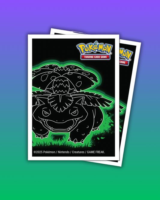 Protège-cartes Ultra Pro APEX (105) Standard Size – Florizarre / Venusaur (Neon Kanto Pokémon Officiel)