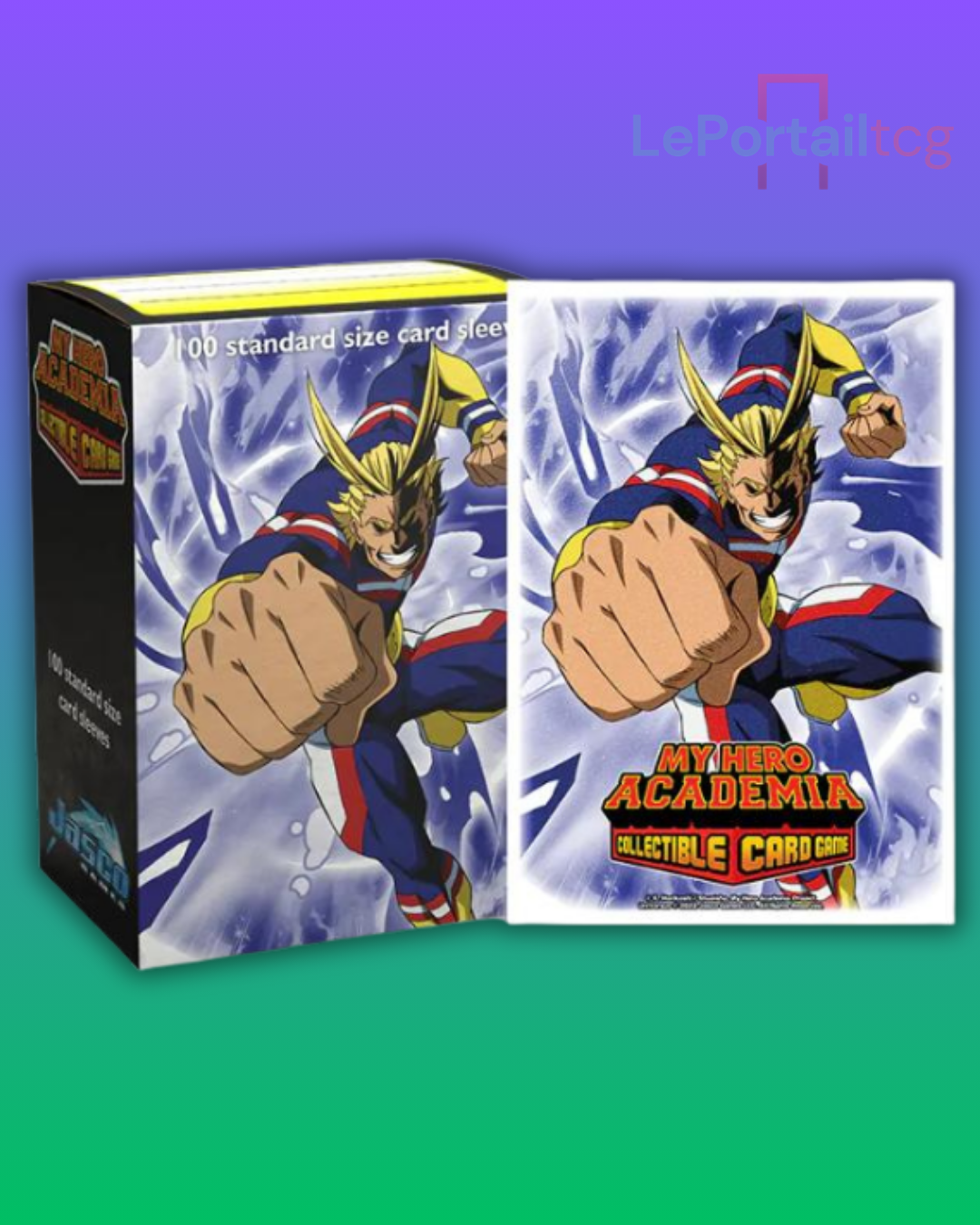 Protège-cartes Dragon Shield (100) Standard Size Art – All Might Punch (MHA)