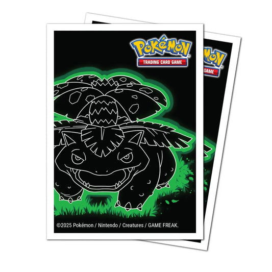 Protège-cartes Ultra Pro APEX (105) Standard Size – Florizarre / Venusaur (Neon Kanto Pokémon Officiel)