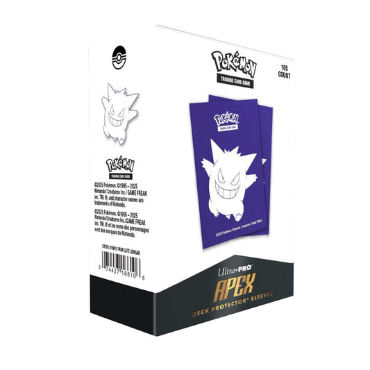 Protège-cartes Ultra Pro APEX (105) Standard Size – Ectoplasma / Gengar (Elite Series Pokémon Officiel)