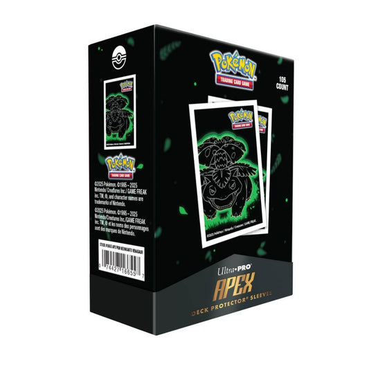 Protège-cartes Ultra Pro APEX (105) Standard Size – Florizarre / Venusaur (Neon Kanto Pokémon Officiel)