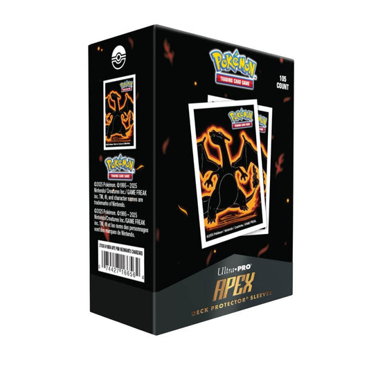 Protège-cartes Ultra Pro APEX (105) Standard Size – Dracaufeu / Charizard (Neon Kanto Pokémon Officiel)
