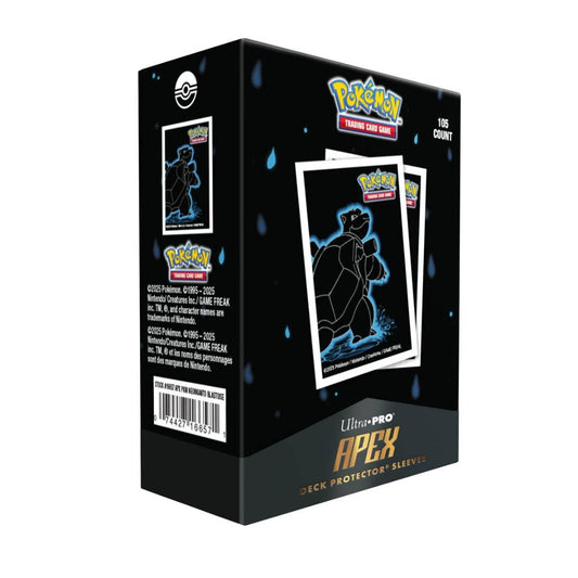Protège-cartes Ultra Pro APEX (105) Standard Size – Tortank / Blastoise (Neon Kanto Pokémon Officiel)