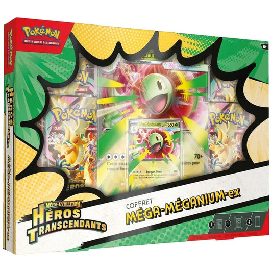 Coffret Méga Méganium – Héros Transcendants ME2.5 – Français