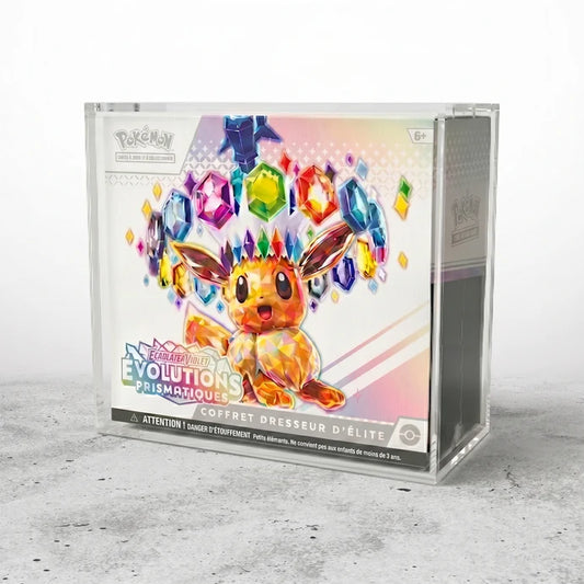 Boîte de Protection Acrylique Magnétique pour Coffret Dresseur d'Élite Pokémon (ETB)