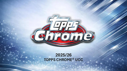 Topps Chrome UCC 2025/26 - Mega Box avec 8 Parallèles Exclusifs
