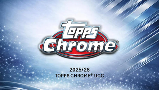Topps Chrome UCC 2025/26 - Mega Box avec 8 Parallèles Exclusifs