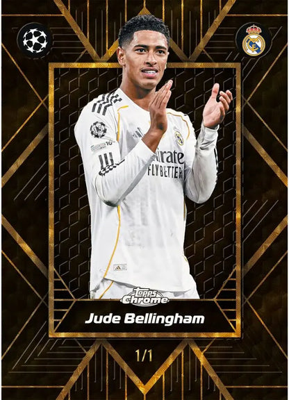 Topps Chrome UCC 2025/26 - Mega Box avec 8 Parallèles Exclusifs