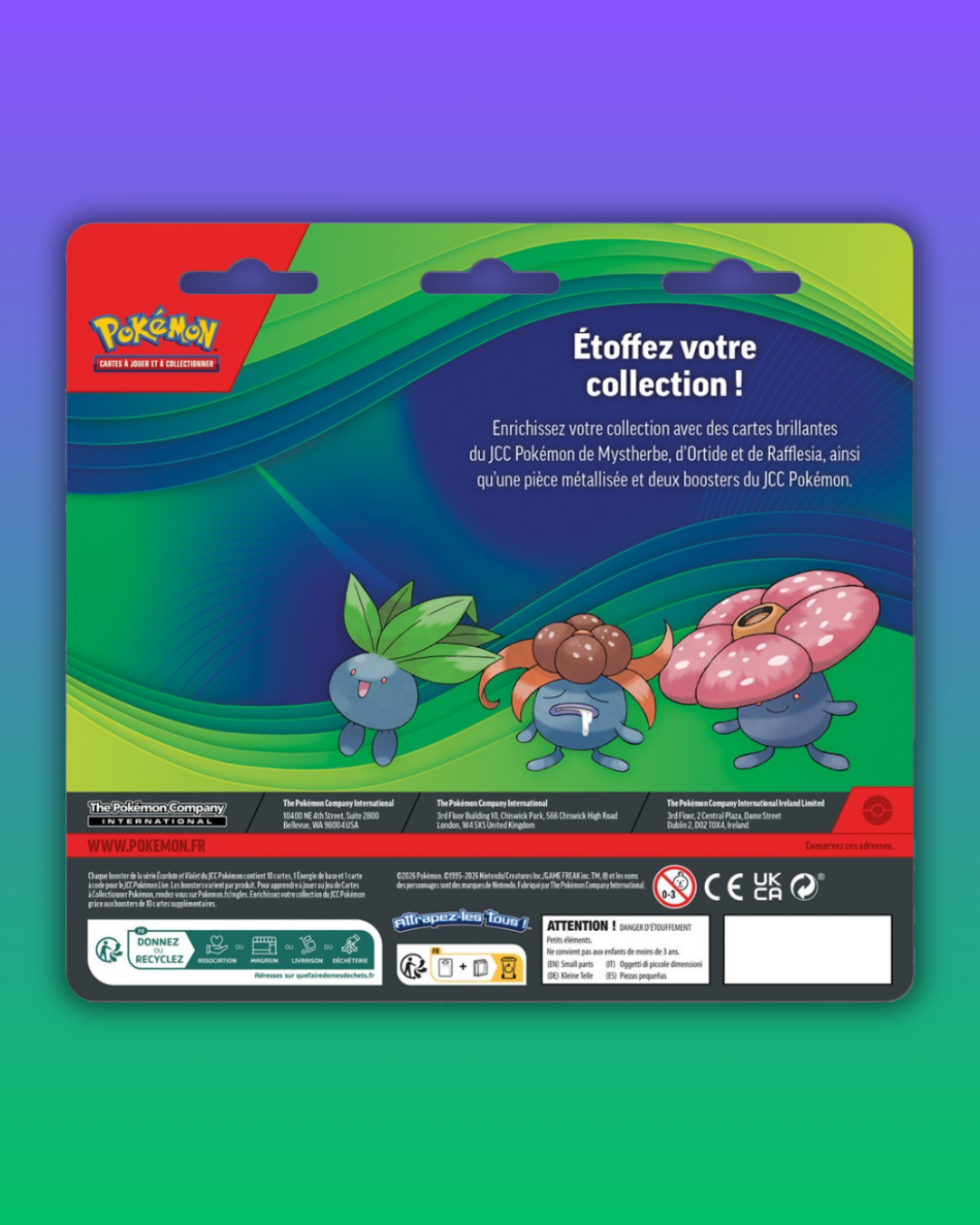Duopack Pokémon : Mystherbe, Ortide et Rafflesia – (FR)