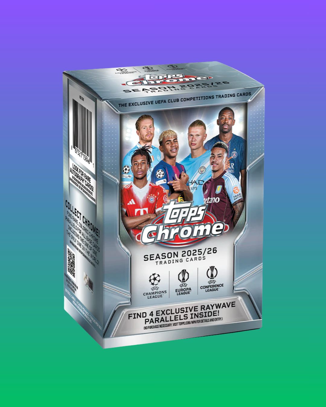 Box Topps Chrome UEFA Club Competitions 2025-26 – Football (Neuf & Scellé)
