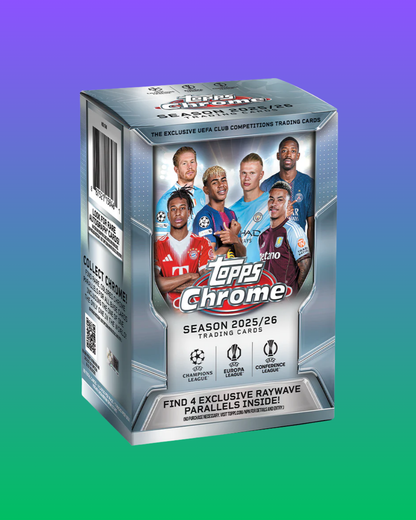Box Topps Chrome UEFA Club Competitions 2025-26 – Football (Neuf & Scellé)