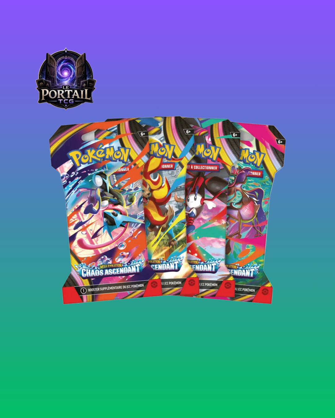 Booster Blister - Pokémon : Chaos Ascendant (ME04) — En français (Modèle Aléatoire)