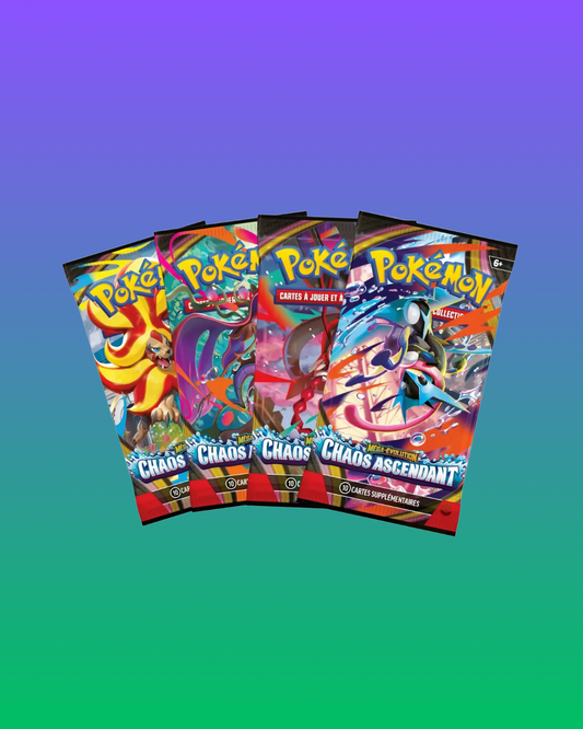 Booster Blister - Pokémon : Chaos Ascendant (ME04) — En français (Modèle Aléatoire)