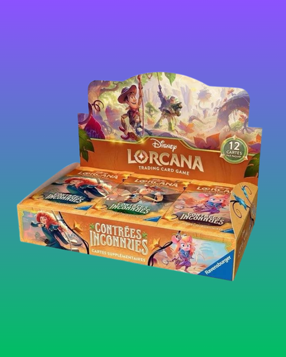 Display 24 Boosters Disney Lorcana : Contrées Inconnues (Chapitre 12) – Neuf Scellé (FR)