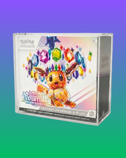 Boîte de Protection Acrylique Magnétique pour Coffret Dresseur d'Élite Pokémon (ETB)