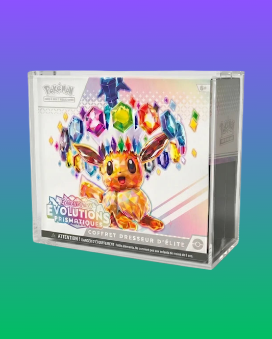 Boîte de Protection Acrylique Magnétique pour Coffret Dresseur d'Élite Pokémon (ETB)