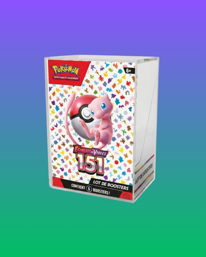 Boîte de Protection Acrylique Magnétique pour Booster Bundle Pokémon