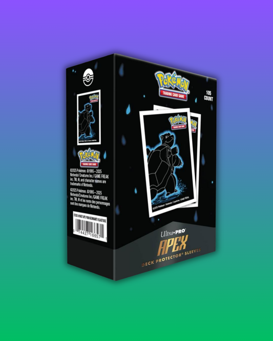 Protège-cartes Ultra Pro APEX (105) Standard Size – Tortank / Blastoise (Neon Kanto Pokémon Officiel)