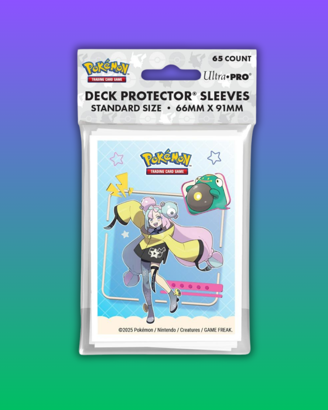 Protège-cartes Ultra Pro (65) Standard Size – Iono et Ampibidou (Pokémon Officiel)