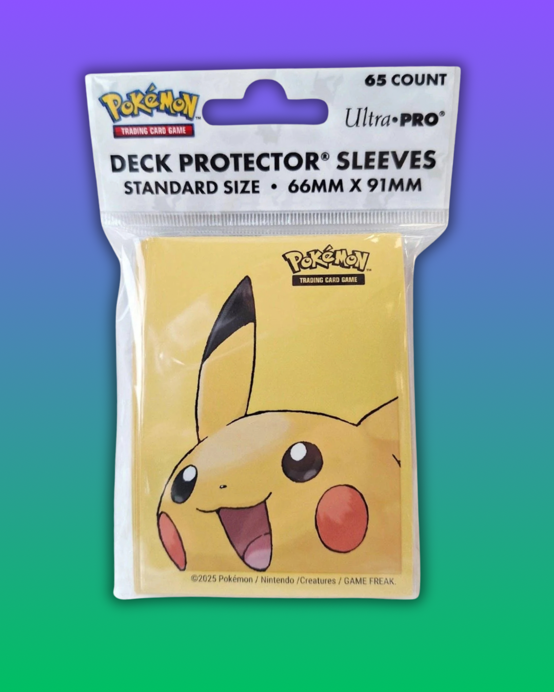 Protège-cartes Ultra Pro (65) Standard Size – Pikachu (Pokémon Officiel)