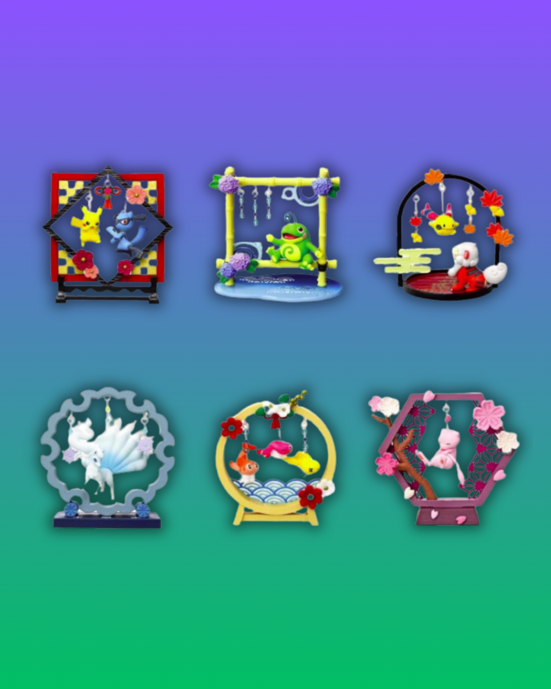 Boîte Mystère Pokémon Re-Ment : Funwari Yurarin Kazari (Aléatoire)