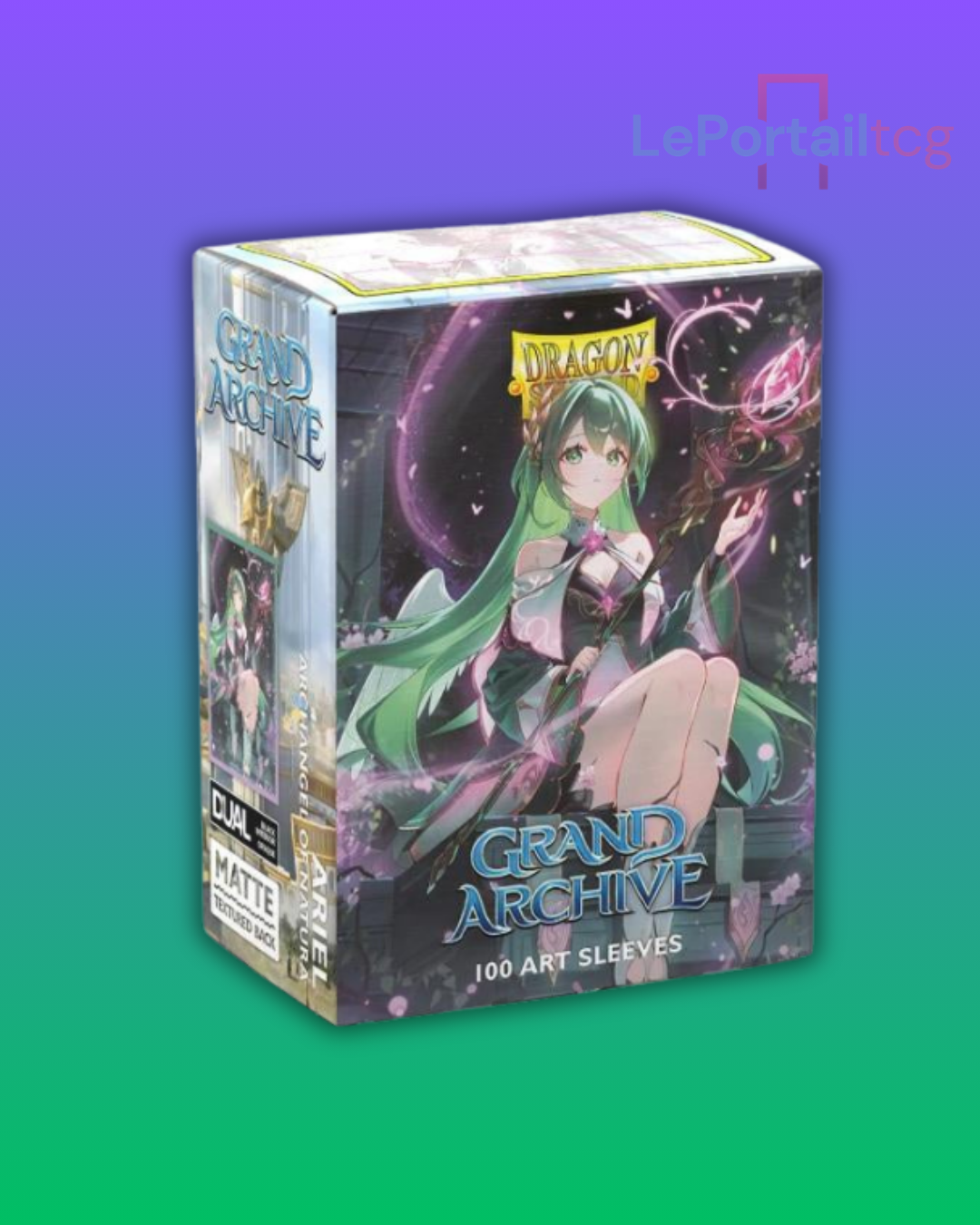 Protège-cartes Dragon Shield (100) Standard Size Art – Ariel, Archangel of Natura (Grand Archive)