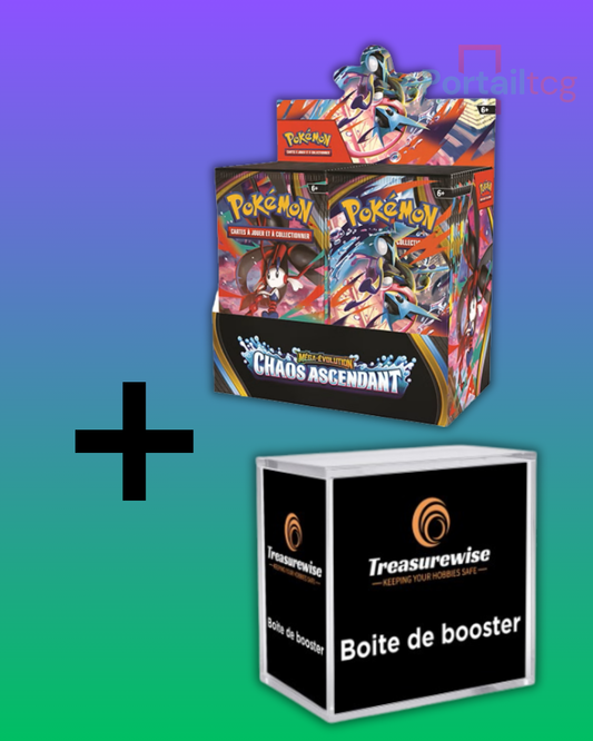Pack complet : 1 Display Pokémon ME4 Chaos Ascendant + 1 Protection Acrylique Premium