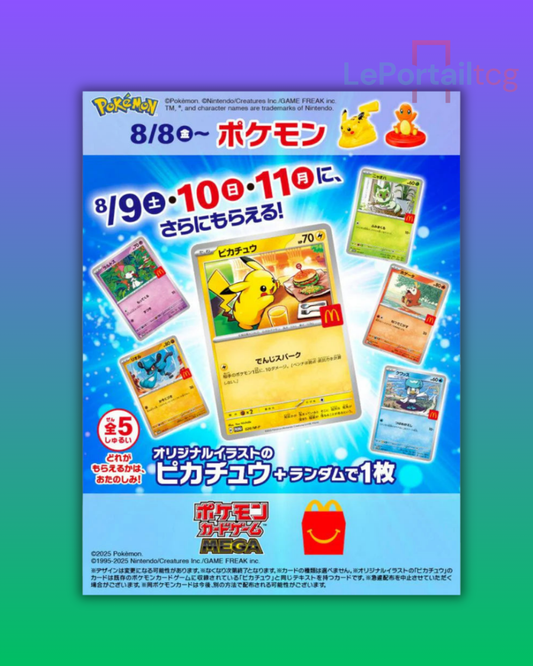 Booster Promo Pikachu – McDonald’s Japon 2025 – Japonais