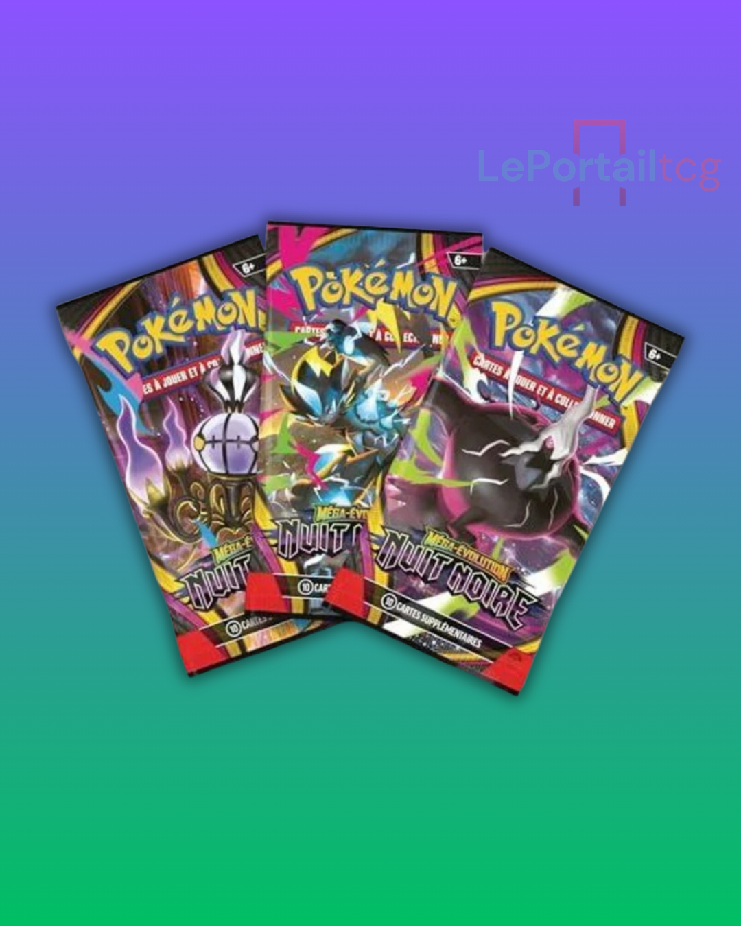 Tripack Nuit Noire – Méga-Évolution - Pokemon – Français