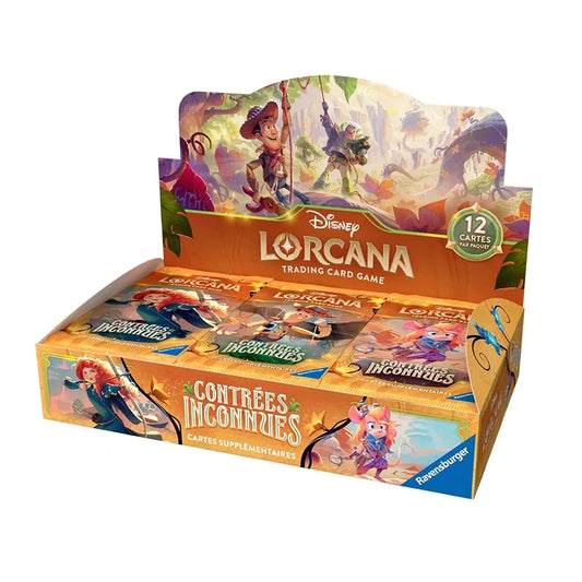 Display 24 Boosters Disney Lorcana : Contrées Inconnues (Chapitre 12) – Neuf Scellé (FR)