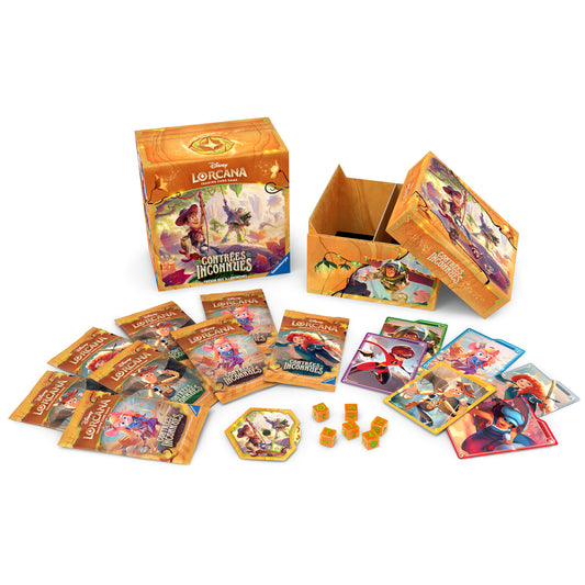 Coffret Trésor des Illumineurs Disney Lorcana : Contrées Inconnues (Chapitre 12) – Neuf Scellé (FR)