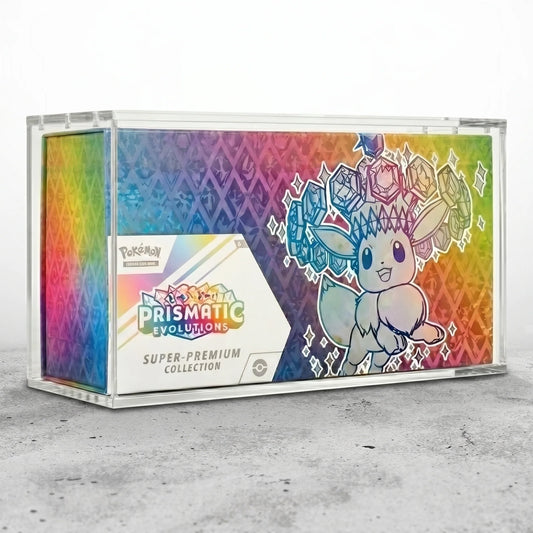 Boîte de Protection Acrylique Magnétique pour Coffret Collection Super Premium Évoli (SPC)