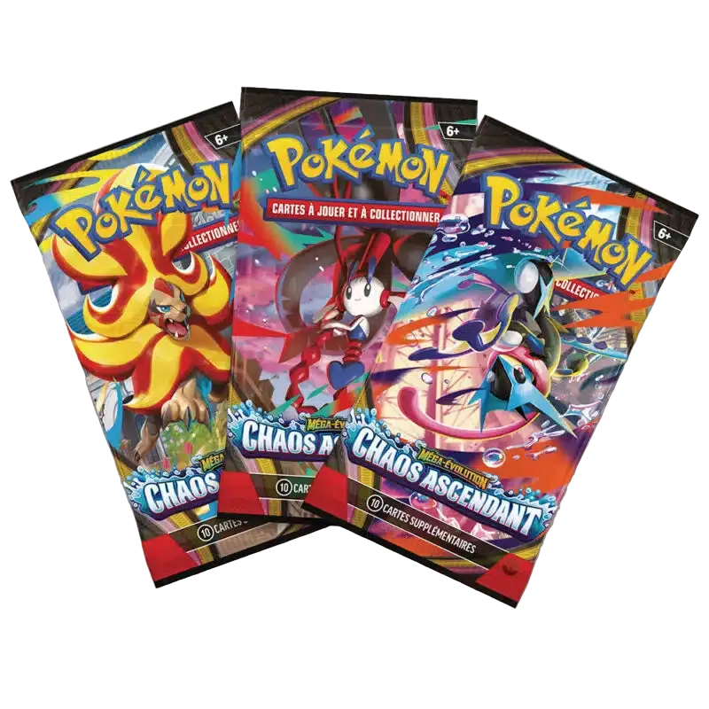 Tripack Chaos Ascendant ME04 – Pokémon TCG – Français