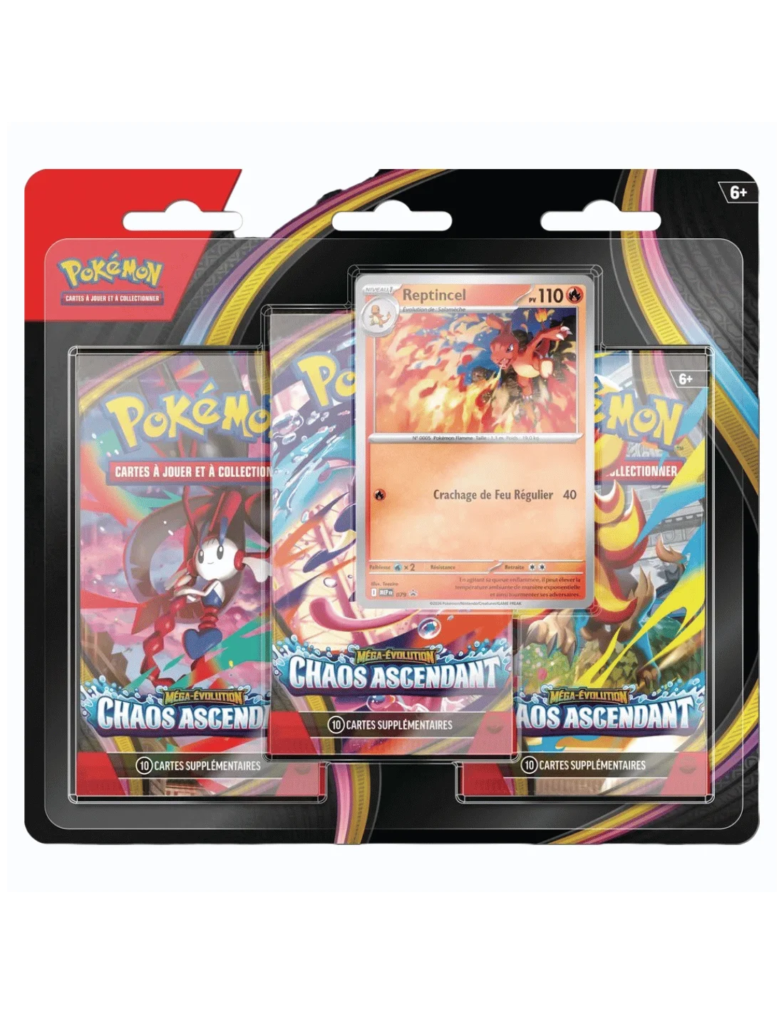 Tripack Chaos Ascendant ME04 – Pokémon TCG – Français