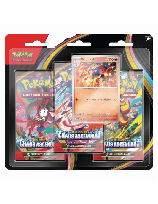 Tripack Chaos Ascendant ME04 – Pokémon TCG – Français